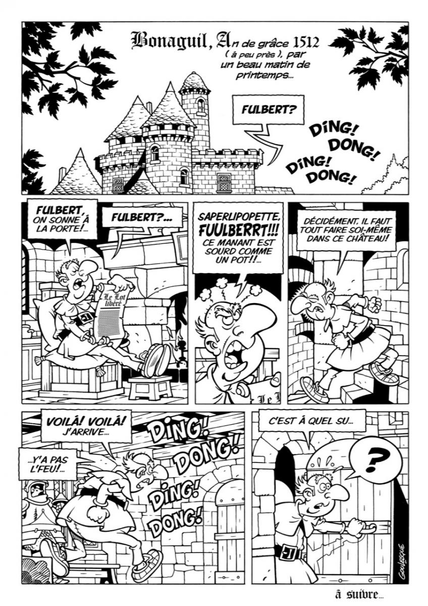 Bande dessinée de Patrick Goulesque, point de départ du concours BD de Bonabulles 2023